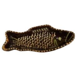 Poisson céramique alsacienne artisanale