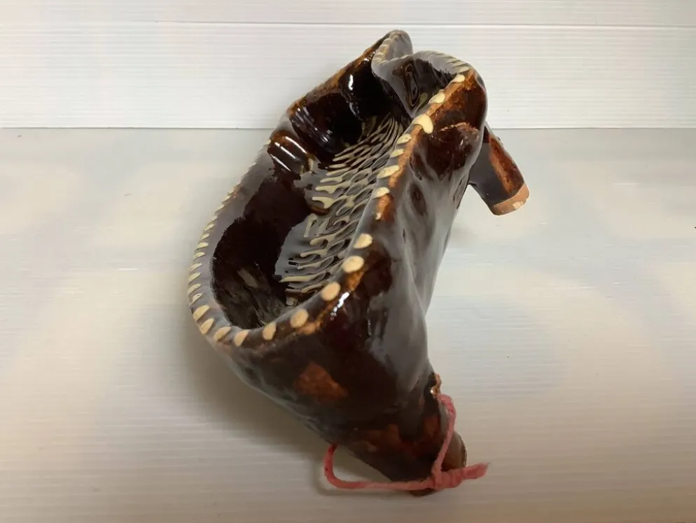 Poisson céramique alsacienne artisanale