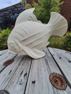 Poisson en céramique Art déco signé Lejan