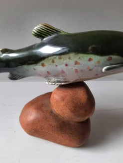 Poisson en céramique vintage