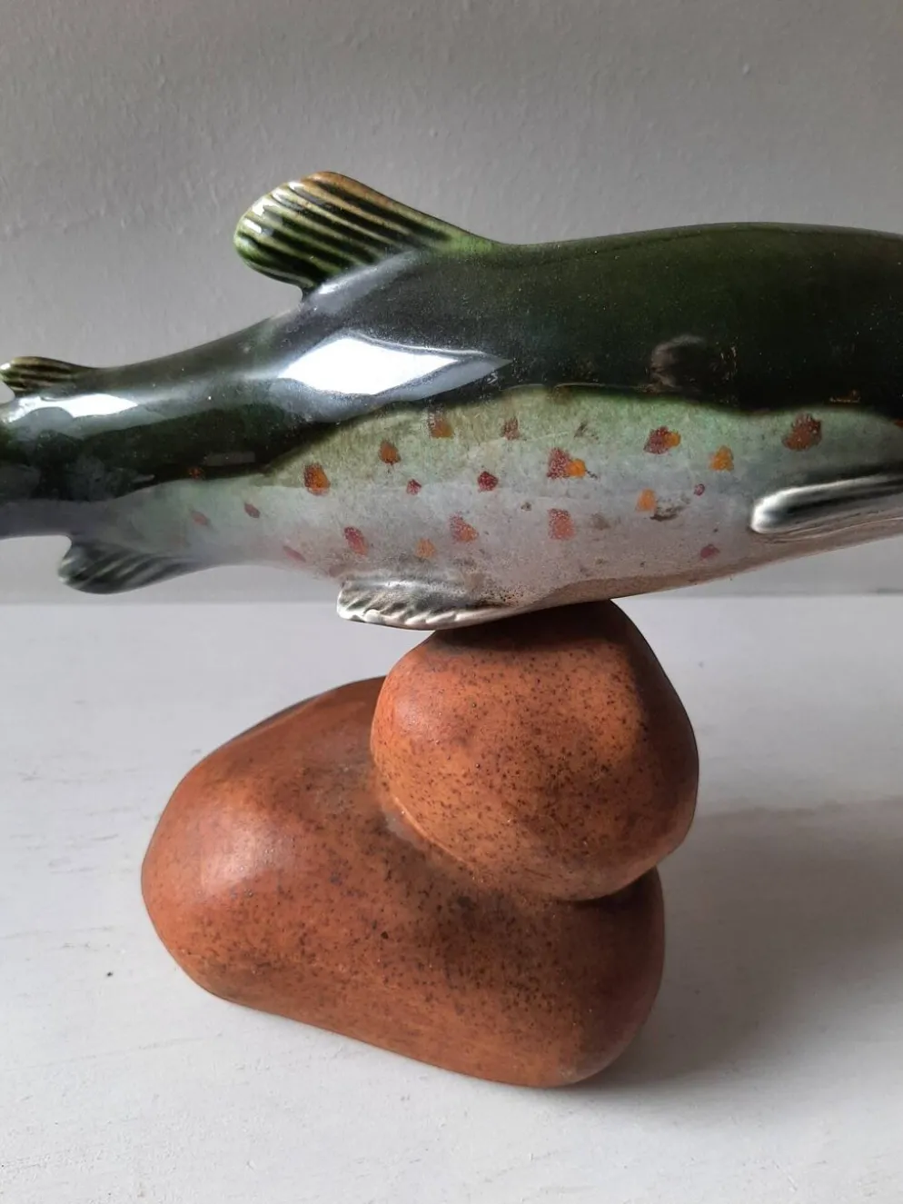 Poisson en céramique vintage