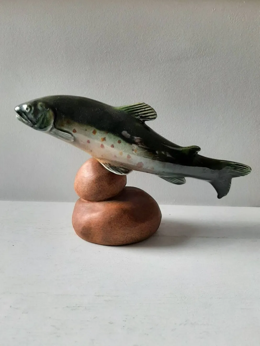 Poisson en céramique vintage
