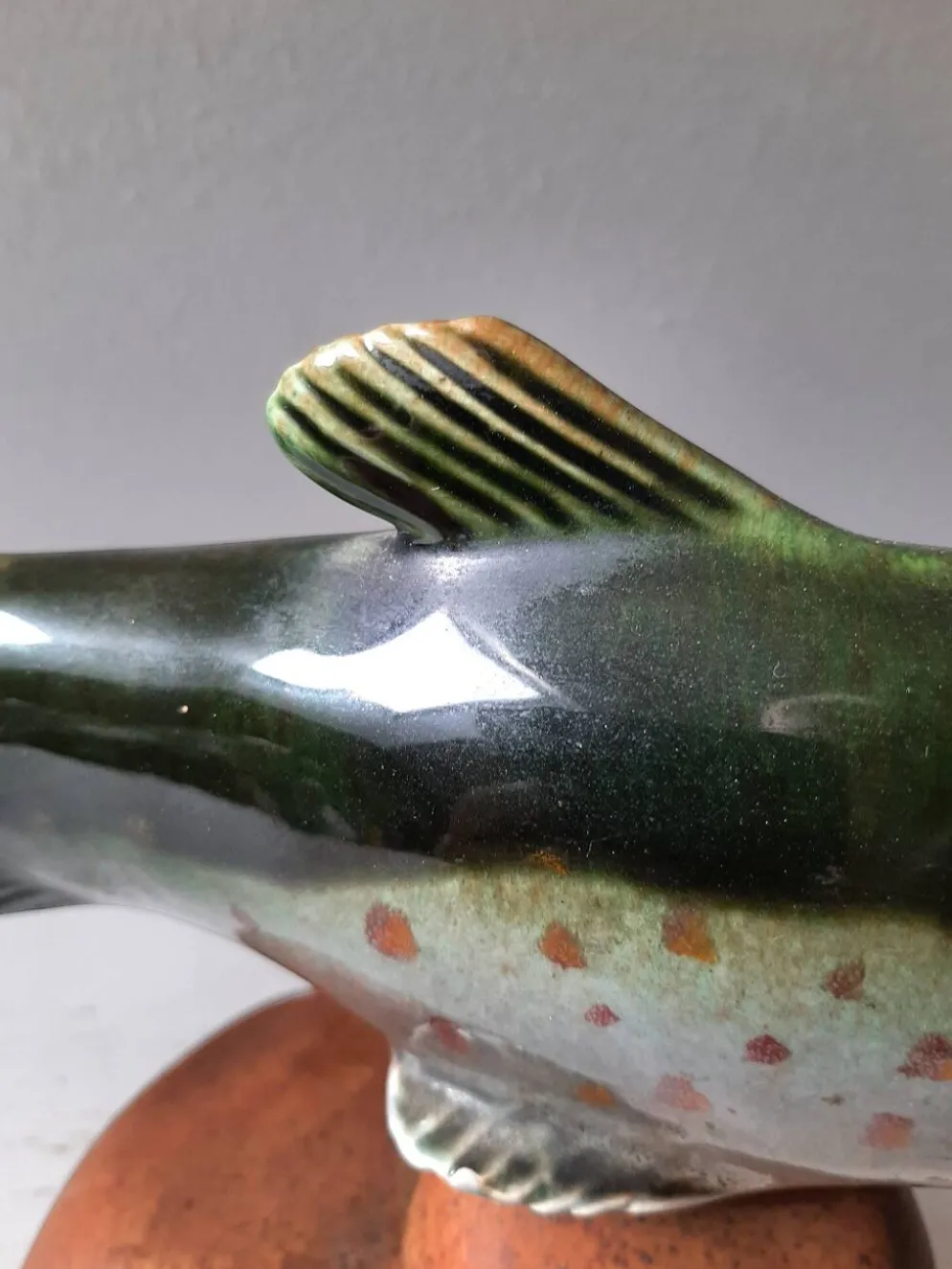 Poisson en céramique vintage