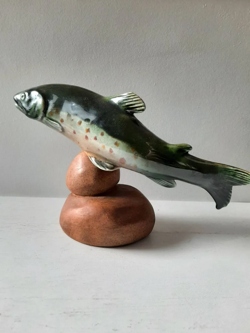 Poisson en céramique vintage