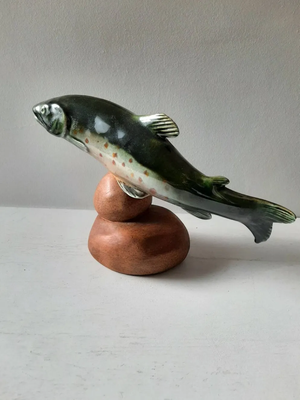 Poisson en céramique vintage