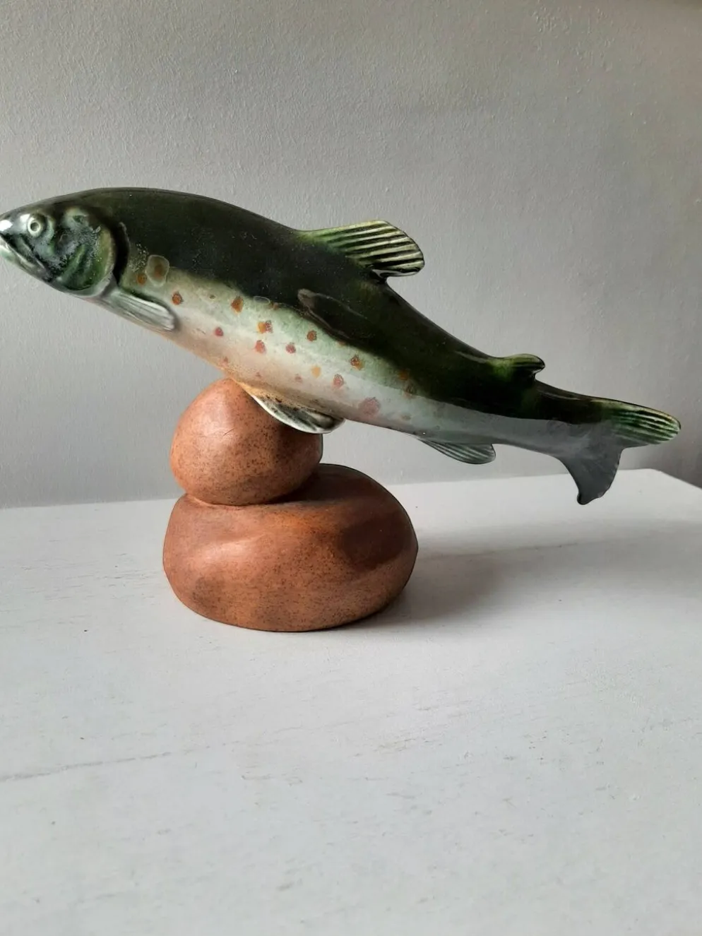 Poisson en céramique vintage