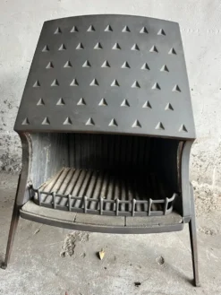 Poêle cheminée ouvert vintage Morsø