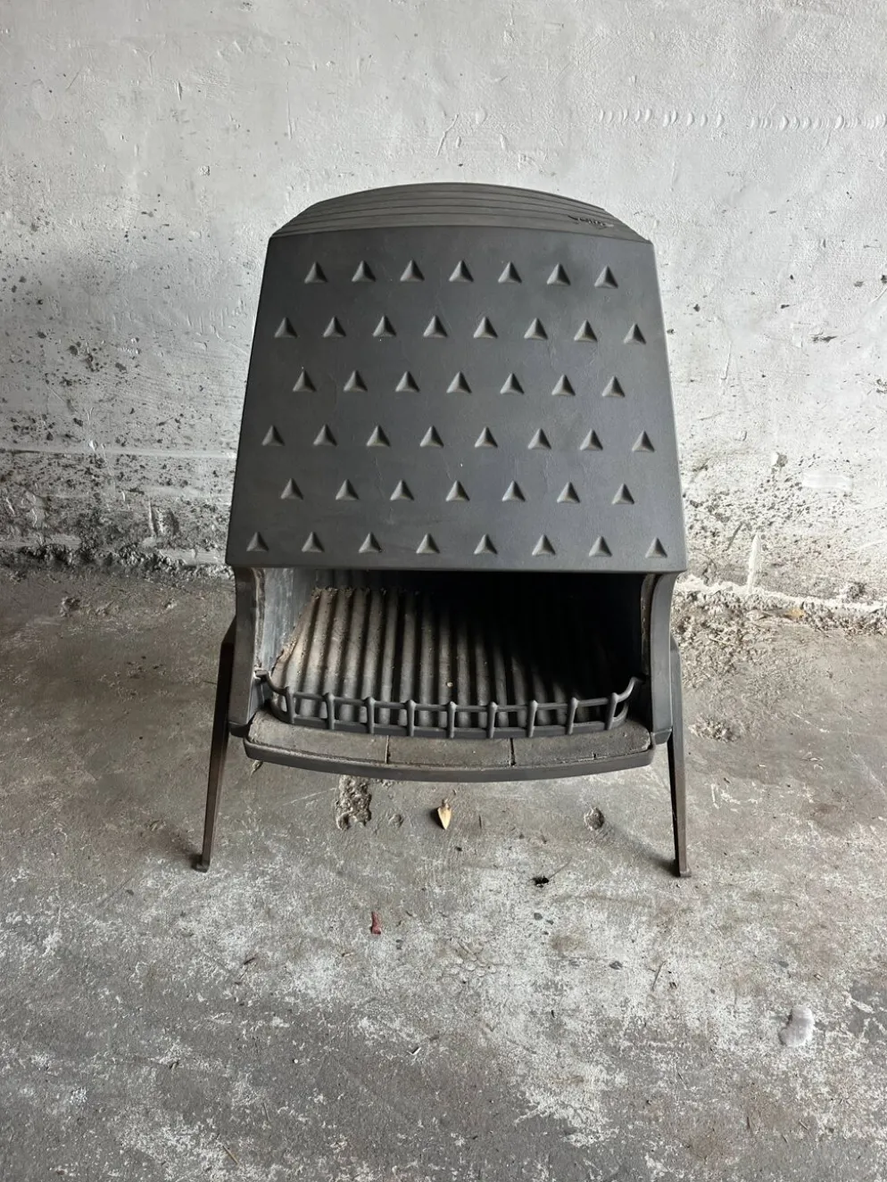 Poêle cheminée ouvert vintage Morsø