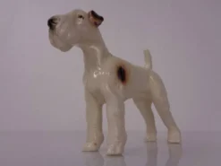Porcelain Figurine of Fox Terrier, Denmark, 1950s