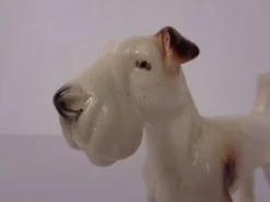 Porcelain Figurine of Fox Terrier, Denmark, 1950s