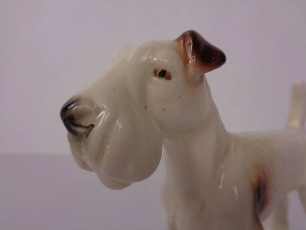 Porcelain Figurine of Fox Terrier, Denmark, 1950s