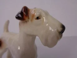 Porcelain Figurine of Fox Terrier, Denmark, 1950s