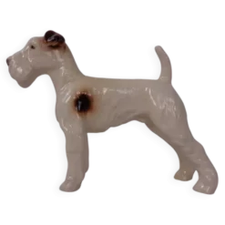 Porcelain Figurine of Fox Terrier, Denmark, 1950s