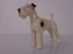 Porcelain Figurine of Fox Terrier, Denmark, 1950s