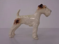 Porcelain Figurine of Fox Terrier, Denmark, 1950s
