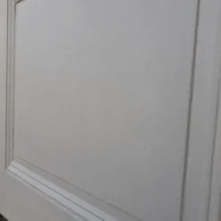Porte ancienne de communication vitrée moulurée 218,5x83 15 petits carreaux