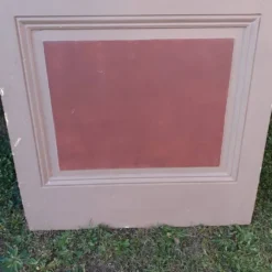 Porte ancienne de communication vitrée moulurée 221x83cm 15 petits carreaux