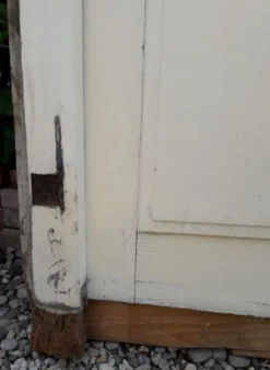 Porte ancienne vitrée 211,5x105,5cm et son cadre porte d'entrée