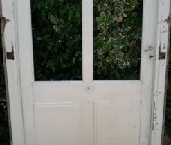 Porte ancienne vitrée 211,5x105,5cm et son cadre porte d'entrée