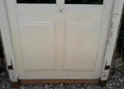 Porte ancienne vitrée 211,5x105,5cm et son cadre porte d'entrée