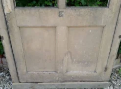 Porte ancienne vitrée 211,5x105,5cm et son cadre porte d'entrée