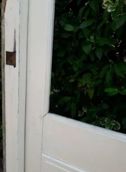 Porte ancienne vitrée 211,5x105,5cm et son cadre porte d'entrée