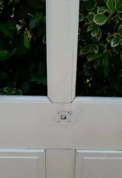 Porte ancienne vitrée 211,5x105,5cm et son cadre porte d'entrée