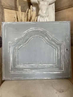 Porte boiserie patine gris