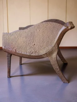 Porte-buche corbeille de cheminée en fonte