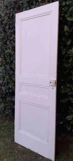 Porte de communication h216,5x87cm ancienne panneautée, moulurée