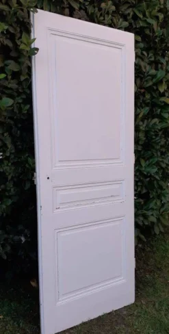 Porte de communication h216,5x87cm ancienne panneautée, moulurée
