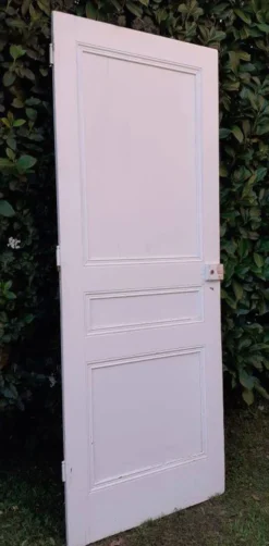 Porte de communication h216,5x87cm ancienne panneautée, moulurée
