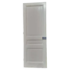 Porte de communication h221x79cm ancienne panneautée, moulurée, intérieure