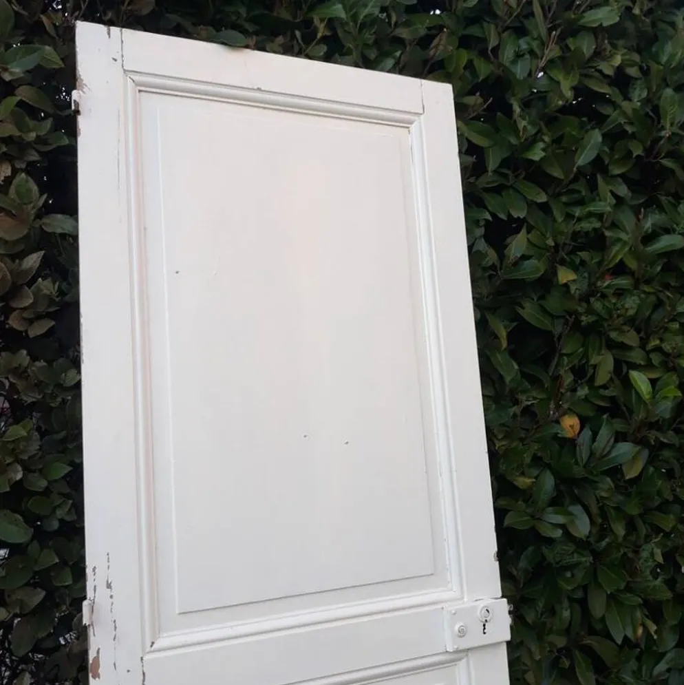 Porte de communication H220xL80,5cm ancienne panneautée moulurée