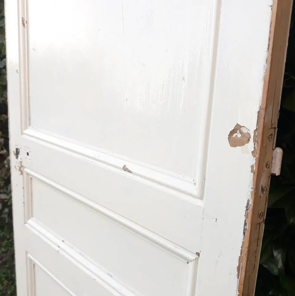 Porte de communication H220xL80,5cm ancienne panneautée moulurée