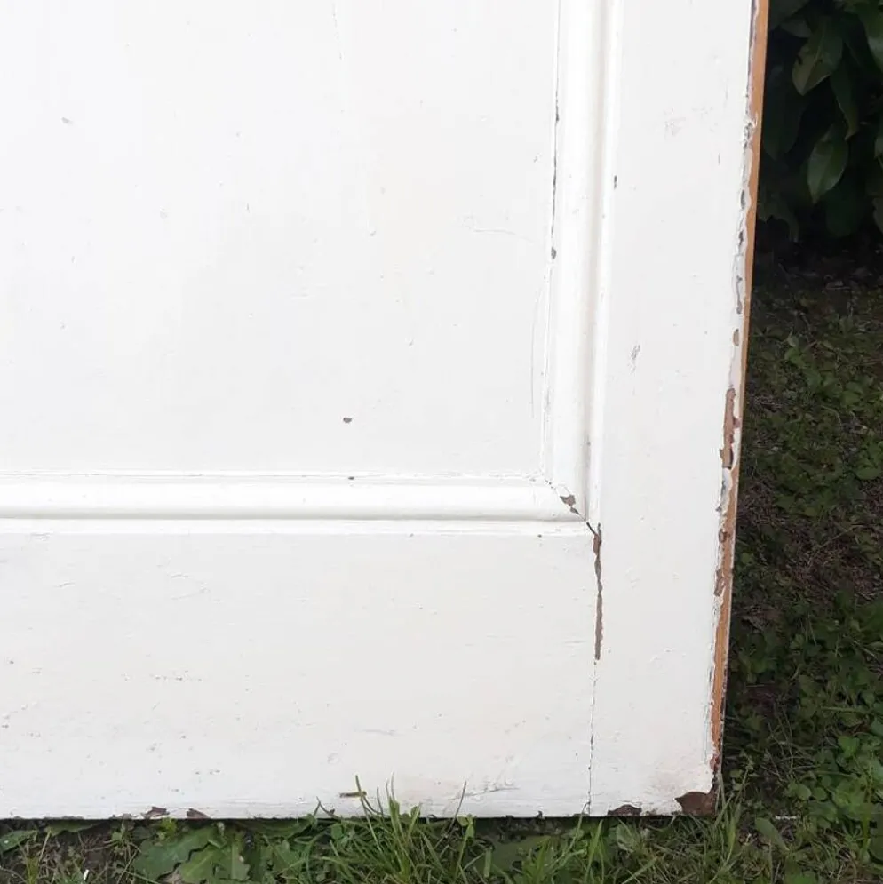 Porte de communication H220xL80,5cm ancienne panneautée moulurée