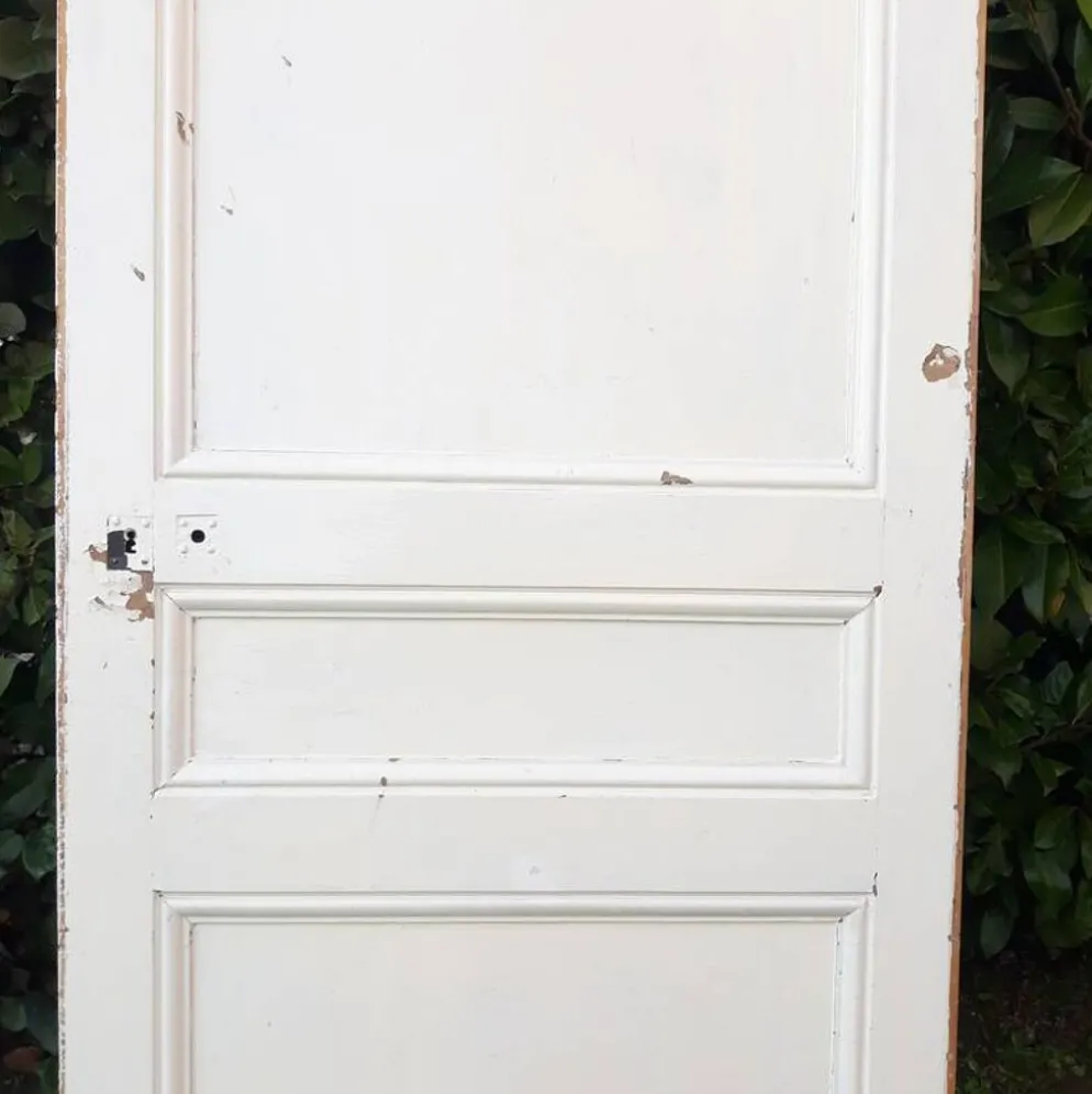 Porte de communication H220xL80,5cm ancienne panneautée moulurée