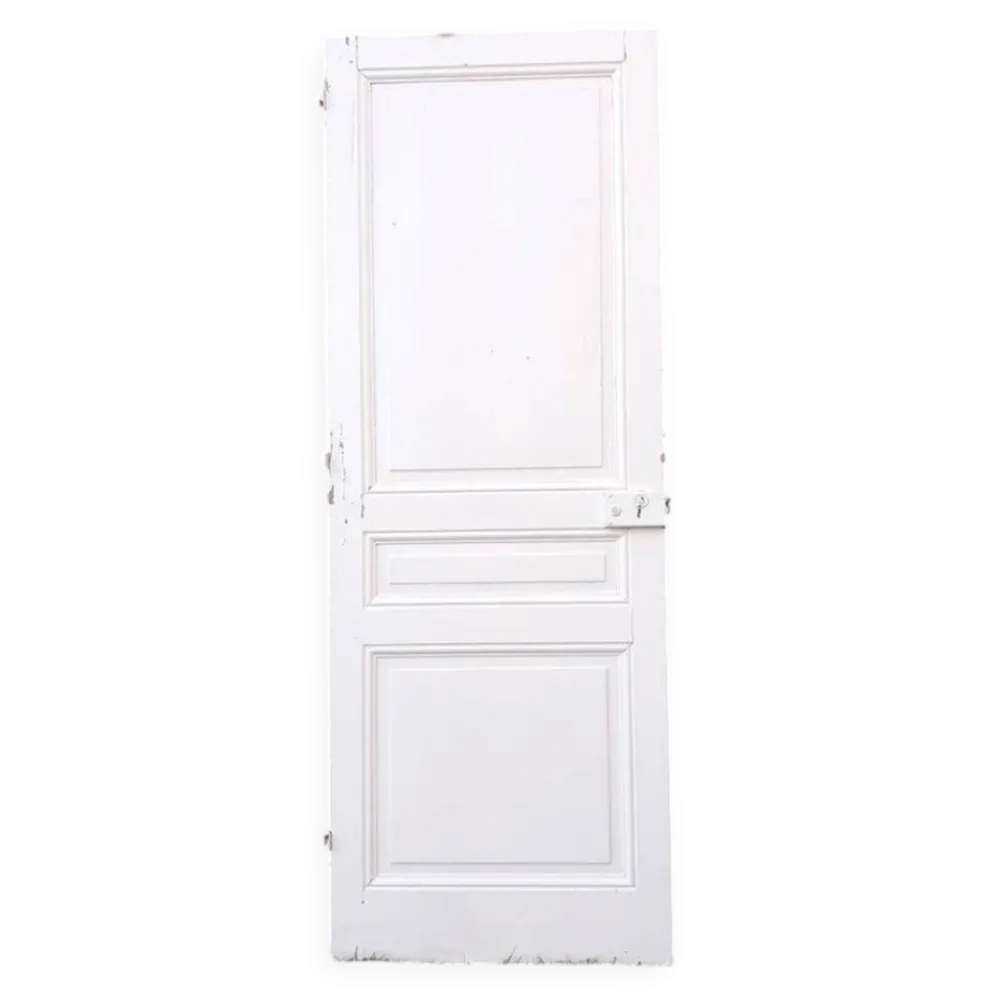 Porte de communication H220xL80,5cm ancienne panneautée moulurée