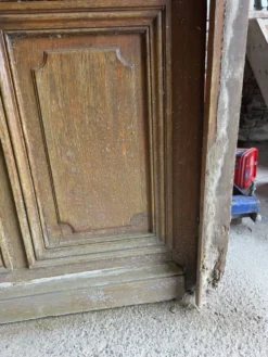 Porte d'entrée en chêne massif, XIXème