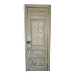 Porte de passage double face en sapin patiné XX siècle