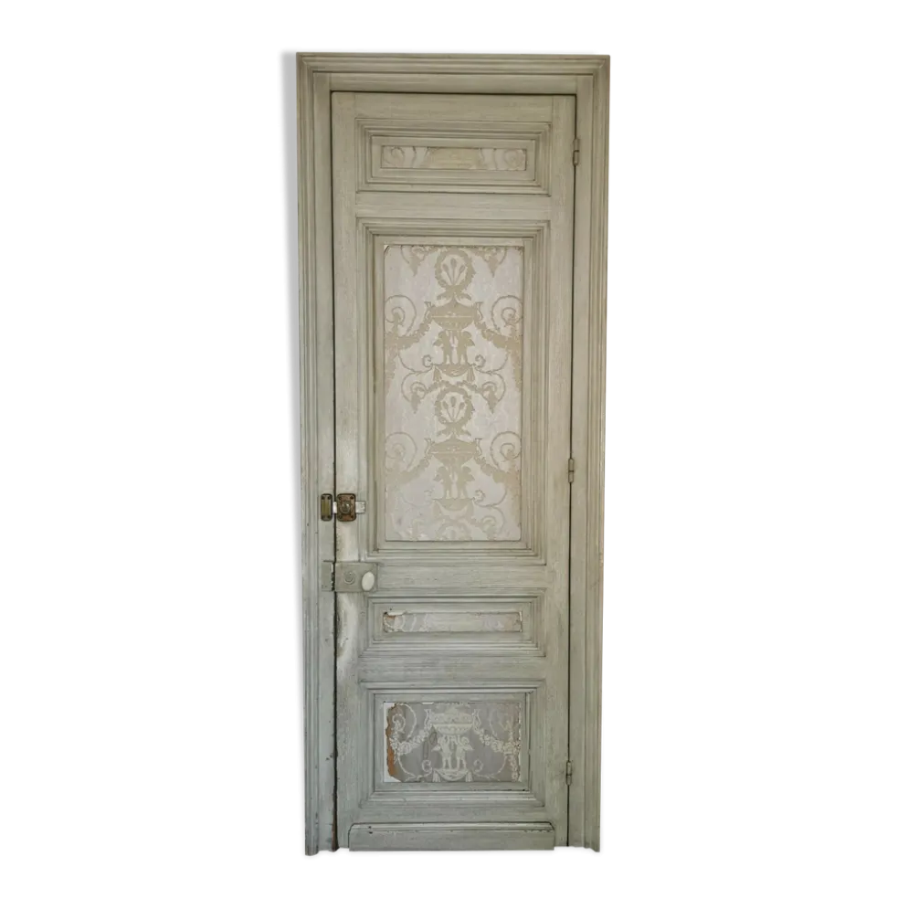 Porte de passage double face en sapin patiné XX siècle
