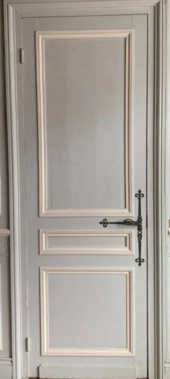 Porte de passage double face en sapin patiné XX siècle