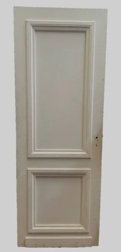 Porte de passage en double faces a deux panneaux moulurés XX siècle