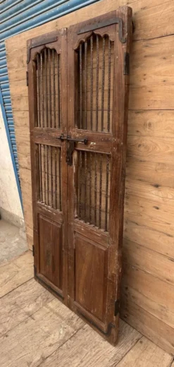 Porte de patio en teck birman