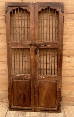 Porte de patio en teck birman