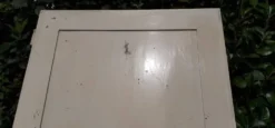 Porte de placard h221xl89,5cm ancienne panneautée, moulurée