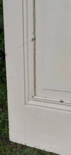 Porte de placard h221xl89,5cm ancienne panneautée, moulurée