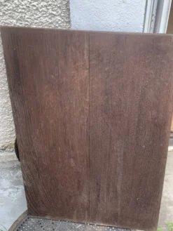 Porte de placard, panneau décoratif en bois coupé de fruit sculpté ancien