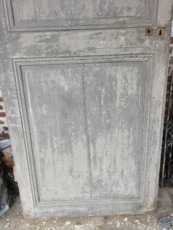 Porte de séparation XIXe double face en chêne