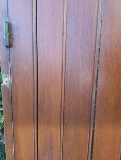 Porte double d’entrée 227x142,2cm chêne serrure multipoints et son cadre